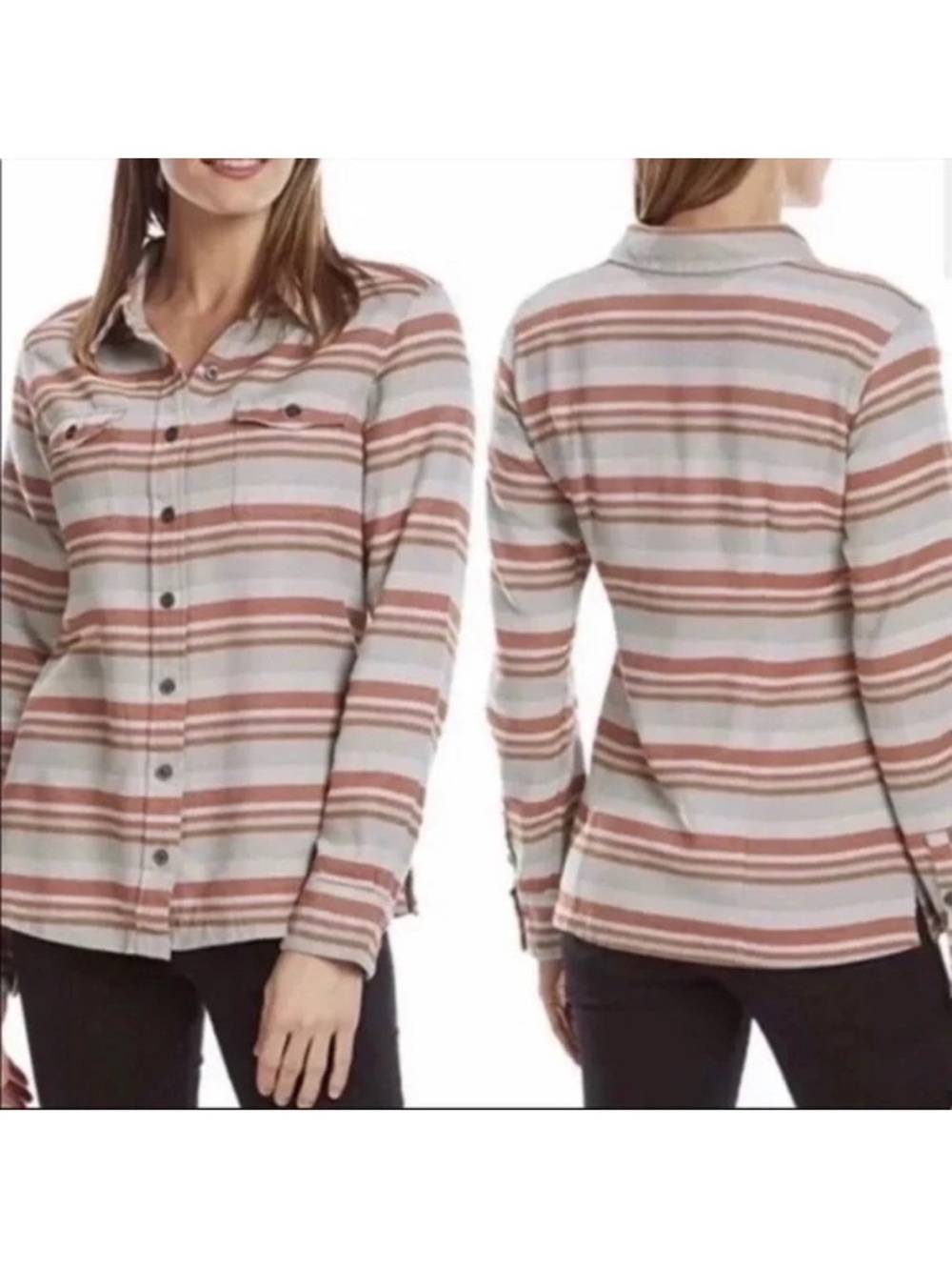 Patagonia Long-Sleeved Fjord
Flannel Shirt Thick 100%
Organic Cotton Size 8